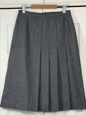 Vintage Mister Leonard Wool Pleated Skirt
